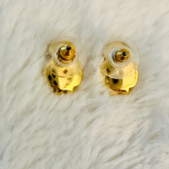 Kate Spade Gold Sparkle Owl Earrings - Picture 2 of 2